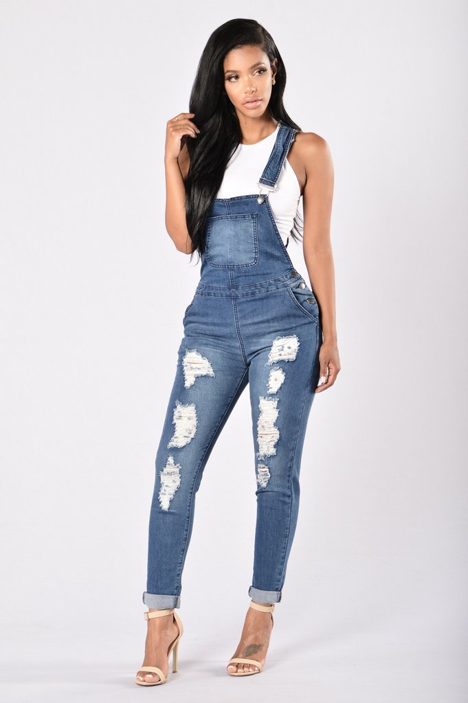 Denim Women Overalls High Waist Ripped Jeans Woman Jumpsuits Stretch Denim Pants Female Trousers