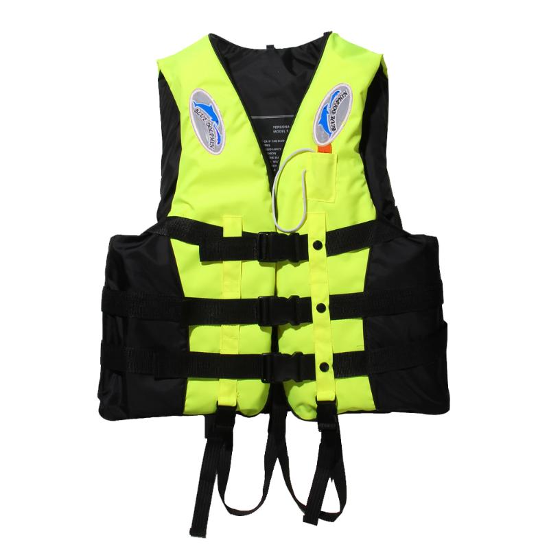 Life Jacket Adult Kids Universal Outdoor Swimming Boating Ski Vest Survival Suit with Whistle