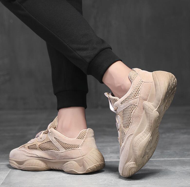 Hot Running Shoes Men&apos;s Desert Rat 500 Sneakers Mesh Outdoors Boost Shoes Yeezy Sales