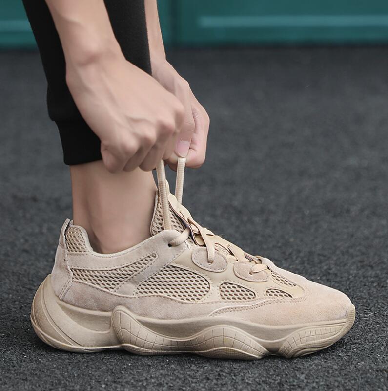 Hot Running Shoes Men&apos;s Desert Rat 500 Sneakers Mesh Outdoors Boost Shoes Yeezy Sales