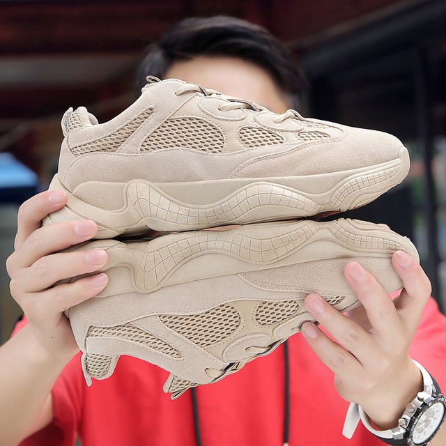 Hot Running Shoes Men&apos;s Desert Rat 500 Sneakers Mesh Outdoors Boost Shoes Yeezy Sales