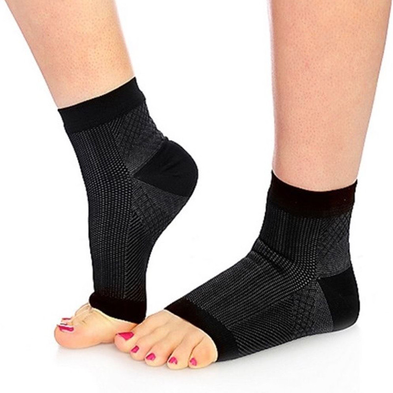 Foot Ankle Compression Socks Anti Fatigue Varicose Feet Sleeve Unisex Plantar Pain Reduce Swelling