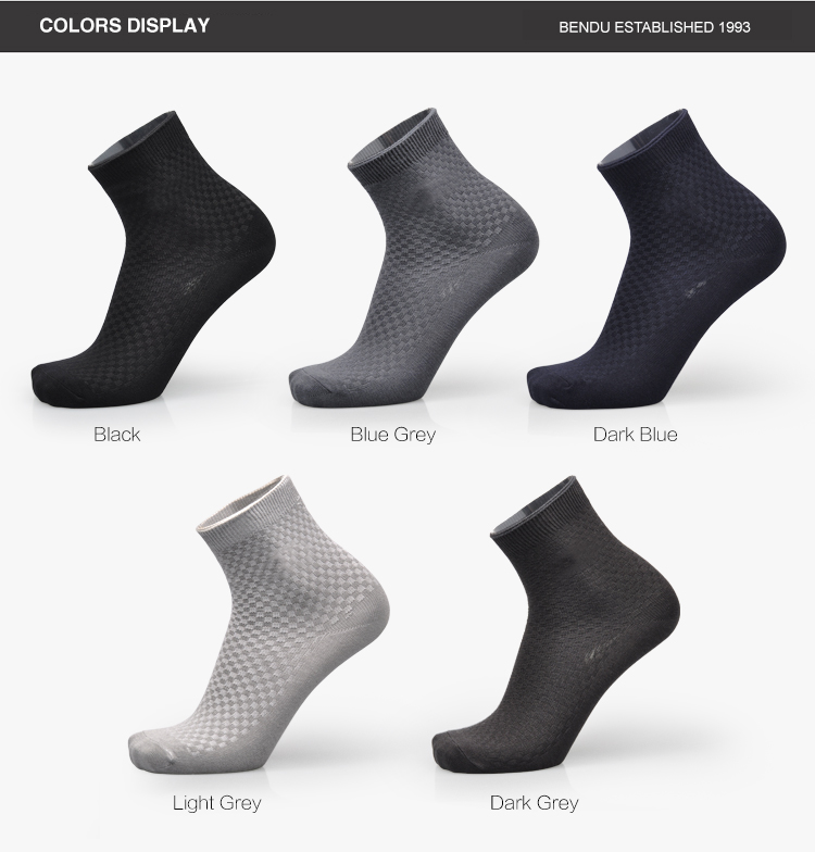 Men Bamboo Fiber Socks Brand New Casual Business Anti-Bacterial Deodorant Breathable Men Long Socks
