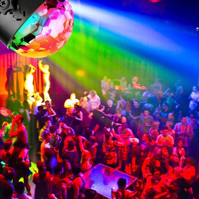 Led Disco Light Stage Lights DJ  Ball Lumiere Sound Activated Laser Projector Lamp Light Music Party