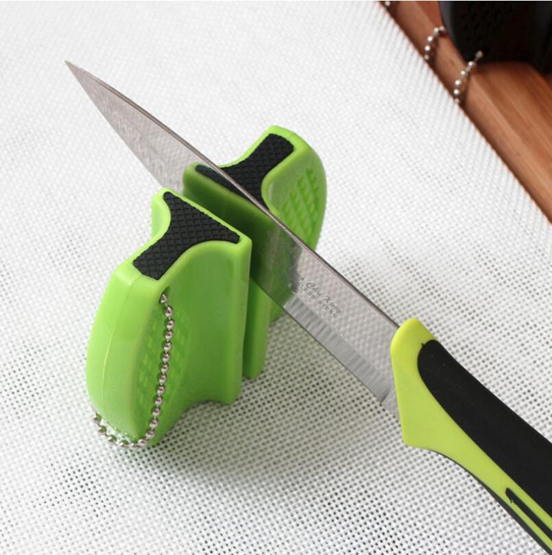 Portable Knife Sharpener Kitchen Tools Creative Butterfly Two-stage Camping Pocket Knife Sharpener