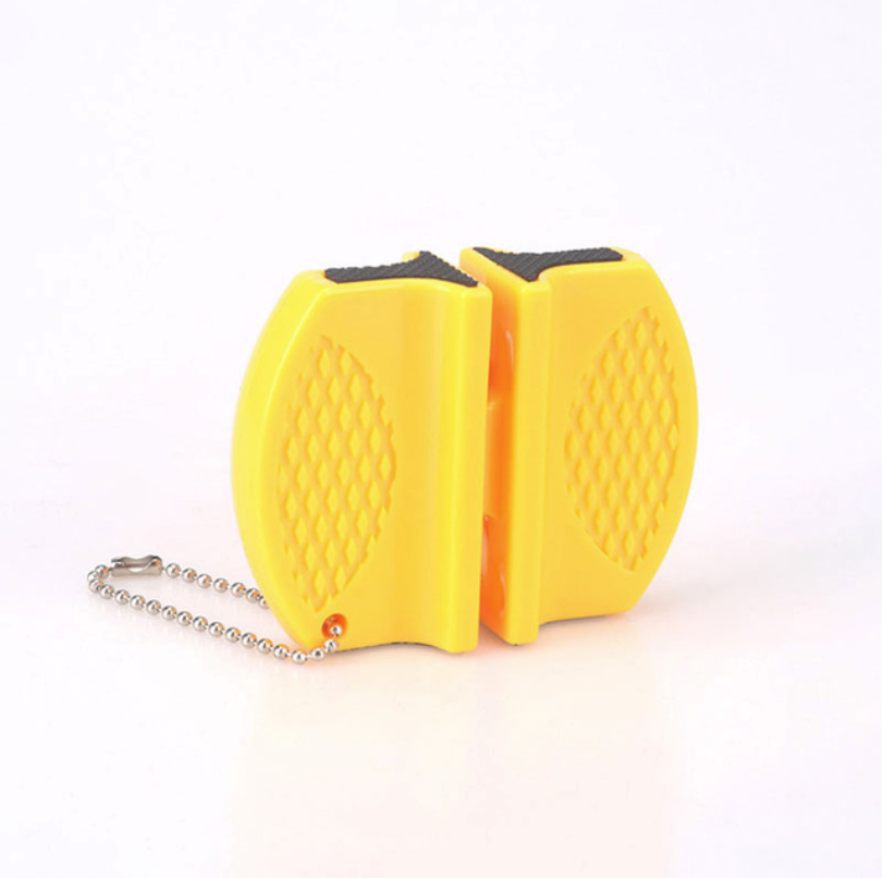 Portable Knife Sharpener Kitchen Tools Creative Butterfly Two-stage Camping Pocket Knife Sharpener