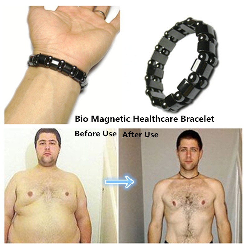 Weight Loss Stone Magnetic Therapy Bracelet Health Care Magnetic Hematite Bracelets For Men Women