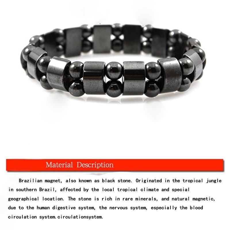 Weight Loss Stone Magnetic Therapy Bracelet Health Care Magnetic Hematite Bracelets For Men Women