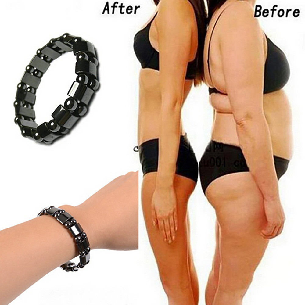 Weight Loss Stone Magnetic Therapy Bracelet Health Care Magnetic Hematite Bracelets For Men Women