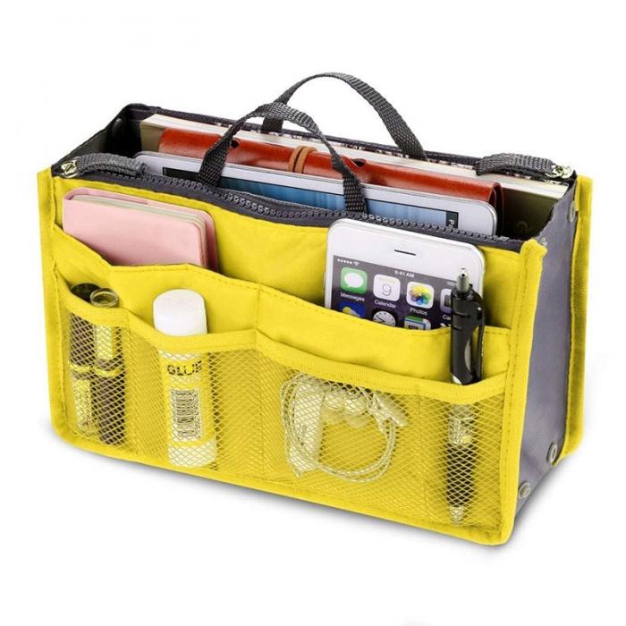 Organizer Insert Bag Women Nylon Travel Organizer Handbag Large Liner Lady Makeup Cosmetic Bags