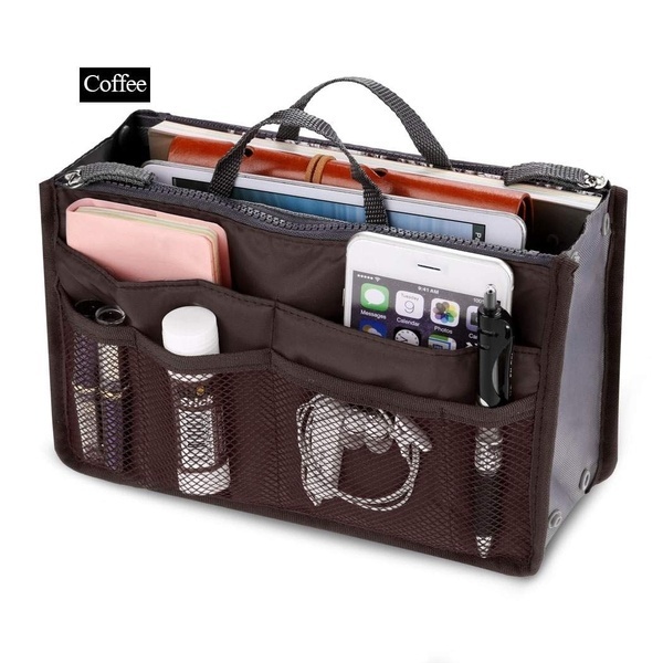 Organizer Insert Bag Women Nylon Travel Organizer Handbag Large Liner Lady Makeup Cosmetic Bags