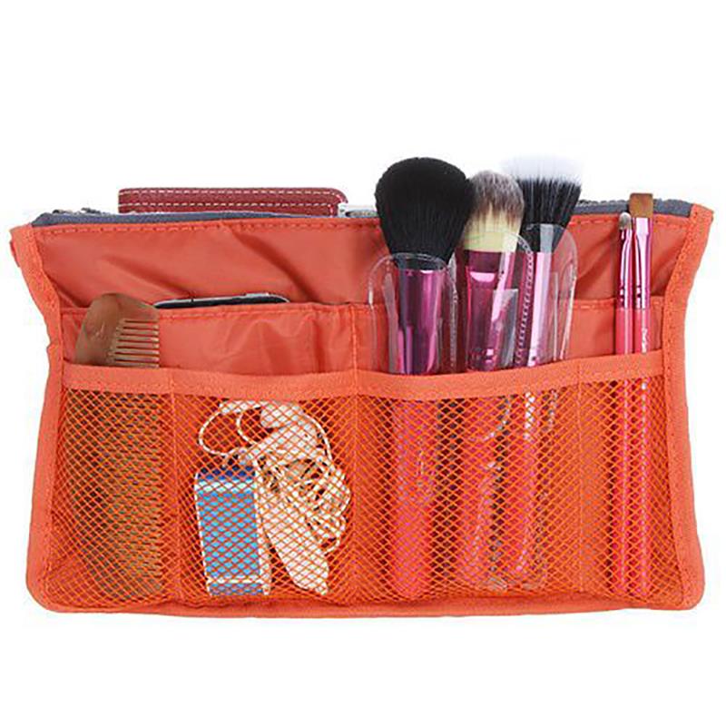 Organizer Insert Bag Women Nylon Travel Organizer Handbag Large Liner Lady Makeup Cosmetic Bags