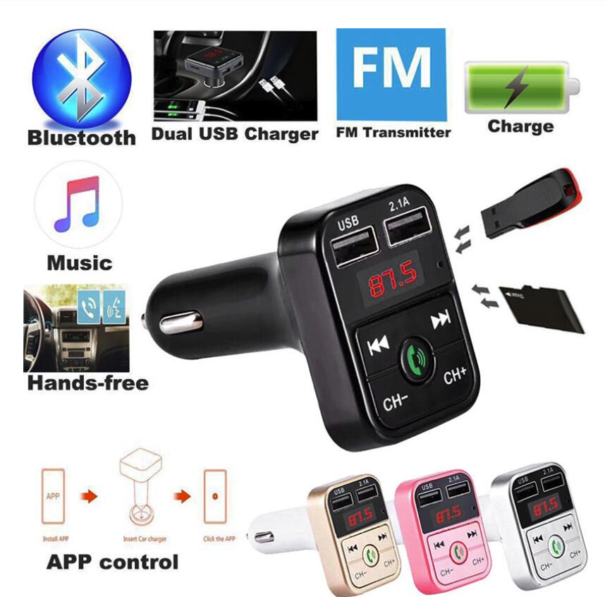 Bluetooth FM Transmitter Hands Free Car Kit Car Styling MP3 Music Player TF USB Charger FM Modulator