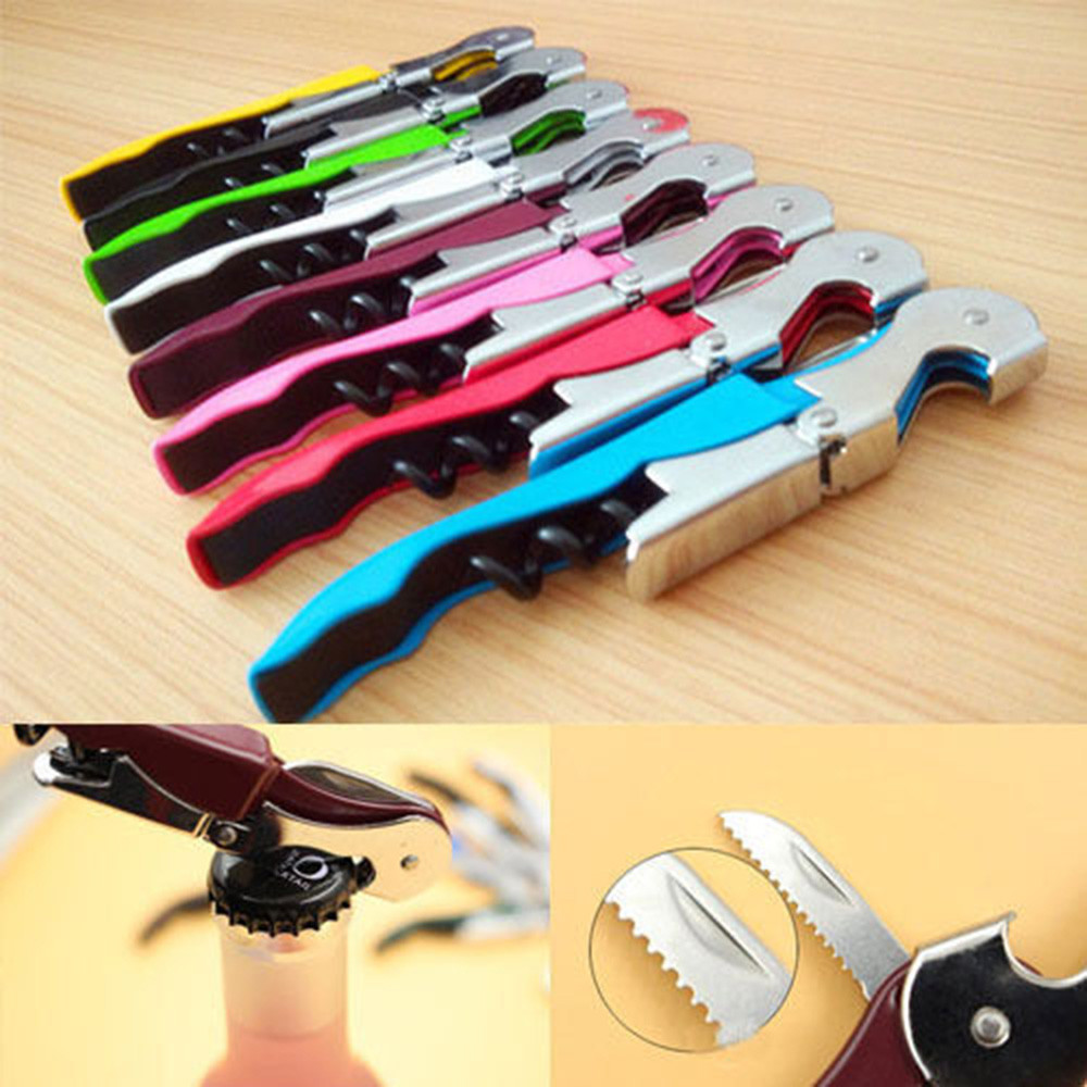Stainless Steel Cork Screw Corkscrew MultiFunction Wine Cap Opener Beer Bottle Opener Kitchen Tools