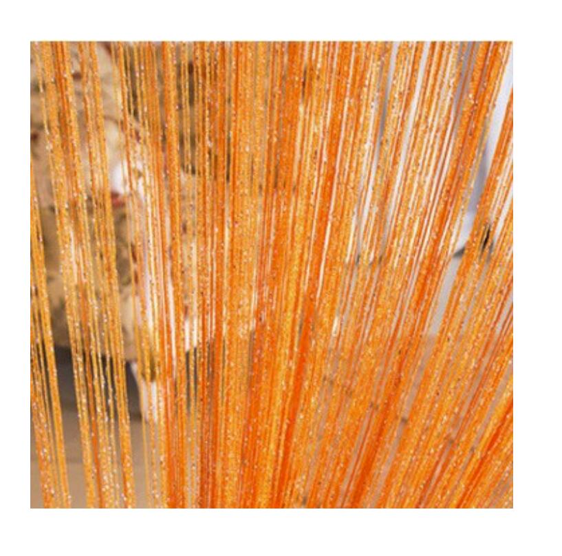 Door String Curtain Shiny Tassel Flash Line Window Curtain Valance Divider Decorative Party Wedding
