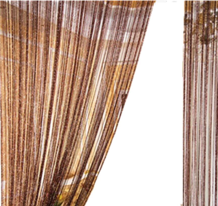 Door String Curtain Shiny Tassel Flash Line Window Curtain Valance Divider Decorative Party Wedding