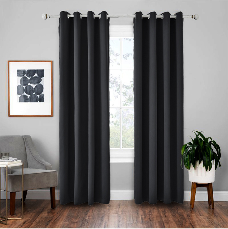 1Pc Modern Blackout Curtains Window Blinds Finished Drapes Window Blackout Curtains Living room