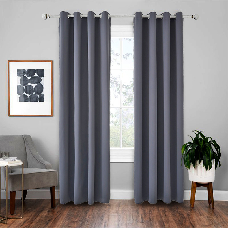 1Pc Modern Blackout Curtains Window Blinds Finished Drapes Window Blackout Curtains Living room