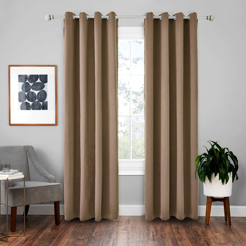 1Pc Modern Blackout Curtains Window Blinds Finished Drapes Window Blackout Curtains Living room