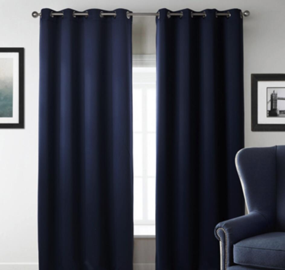 1Pc Modern Blackout Curtains Window Blinds Finished Drapes Window Blackout Curtains Living room
