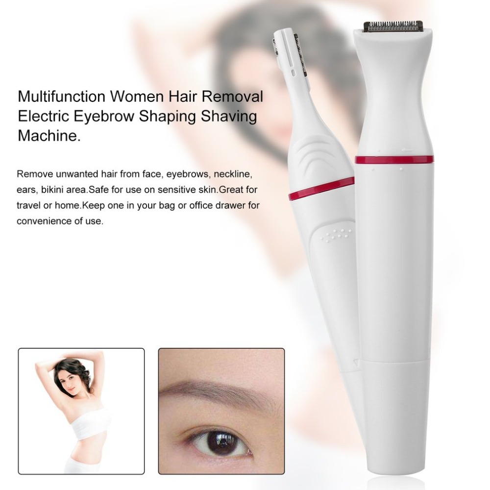 Pro Electric Hair Shaver Painless Eyebrow Nose Body Bikini Facial Hair Removal Hair Clipper Epilator