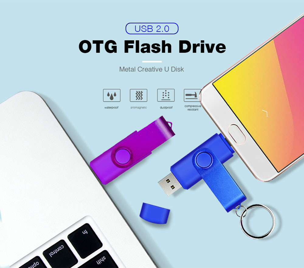OTG USB Flash Memory Stick 16GB 32GB Pendrive 64GB 128GB USB Flash Drive For Computer/Android Phones