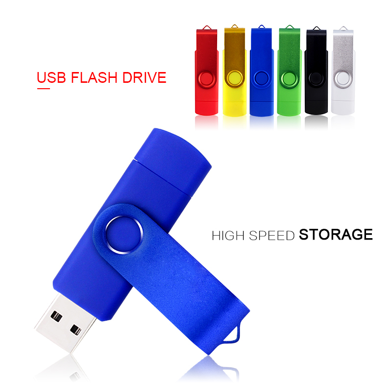 OTG USB Flash Memory Stick 16GB 32GB Pendrive 64GB 128GB USB Flash Drive For Computer/Android Phones