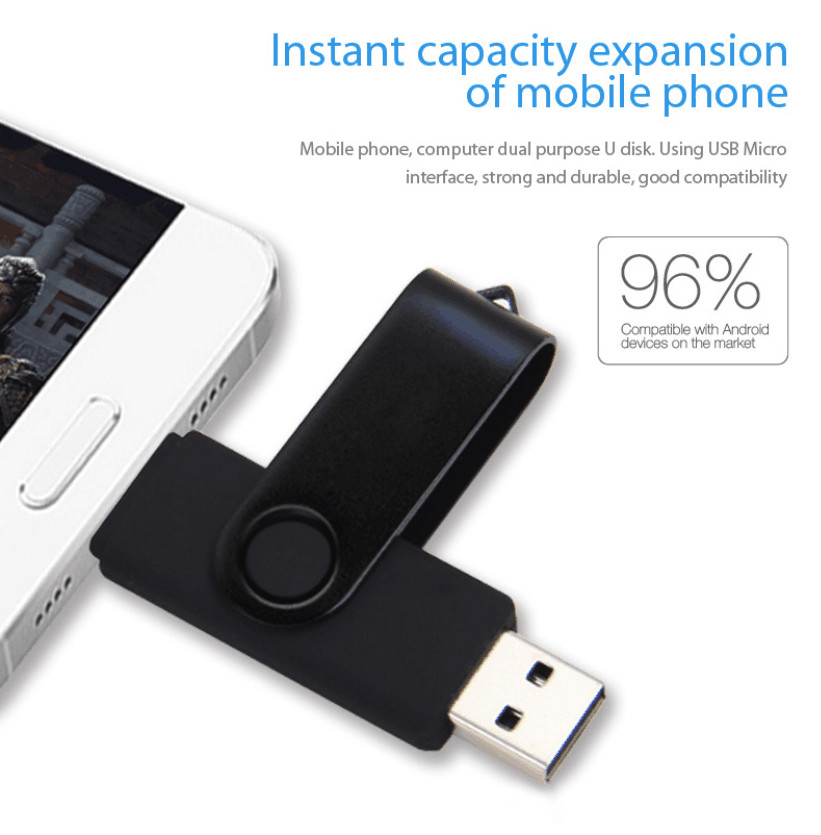 OTG USB Flash Memory Stick 16GB 32GB Pendrive 64GB 128GB USB Flash Drive For Computer/Android Phones