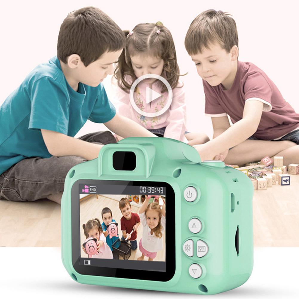 2 Inch HD Screen Chargable Digital Mini Camera Kids Cartoon Cute Camera Toys Child Birthday Gifts