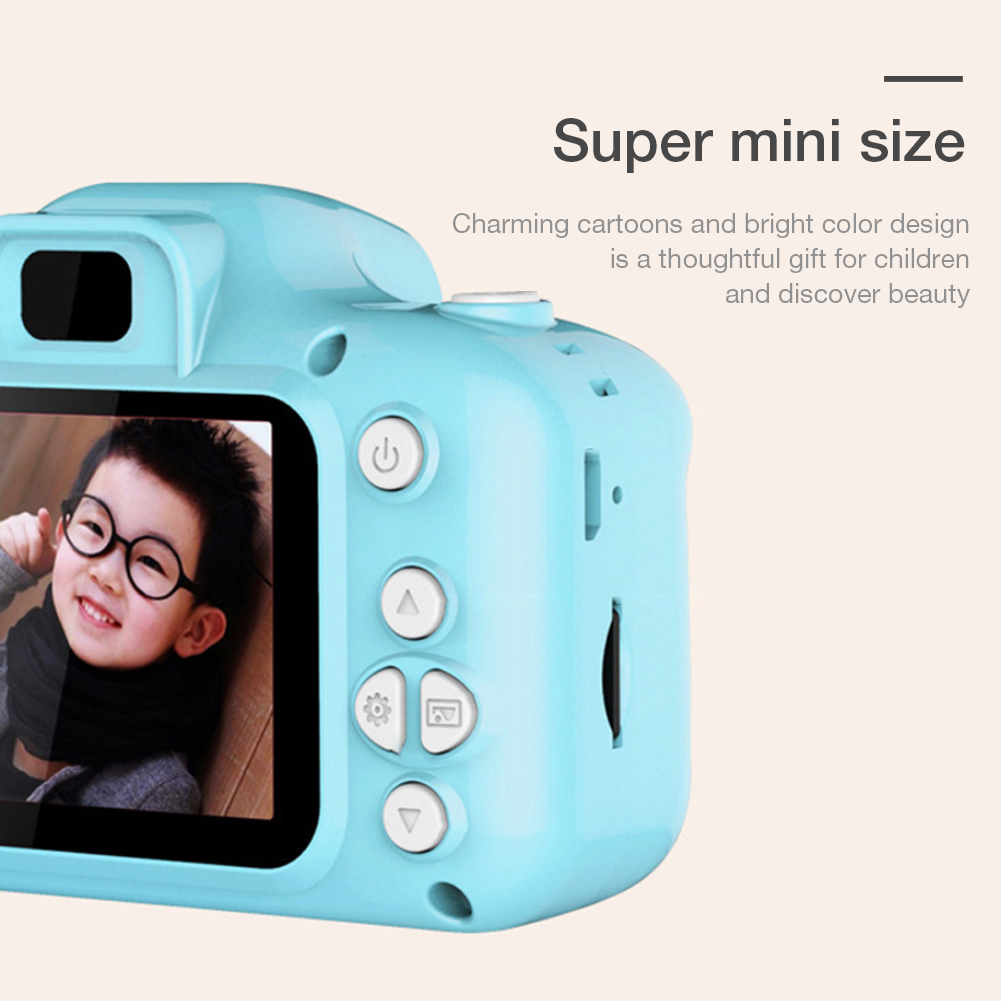 2 Inch HD Screen Chargable Digital Mini Camera Kids Cartoon Cute Camera Toys Child Birthday Gifts