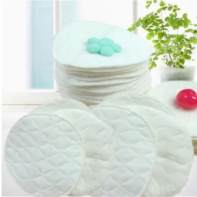 12Pcs Reusable Nursing Breast Pads Washable Soft Absorbent Baby Breastfeeding Breast Pads Cotton