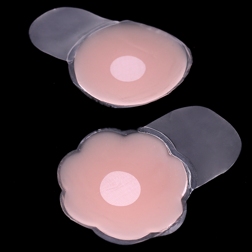 1Pair Reusable Self-Adhesive Silicone Breast Nipple Cover Bra Pasties Pad Nipple Stickers lingerie