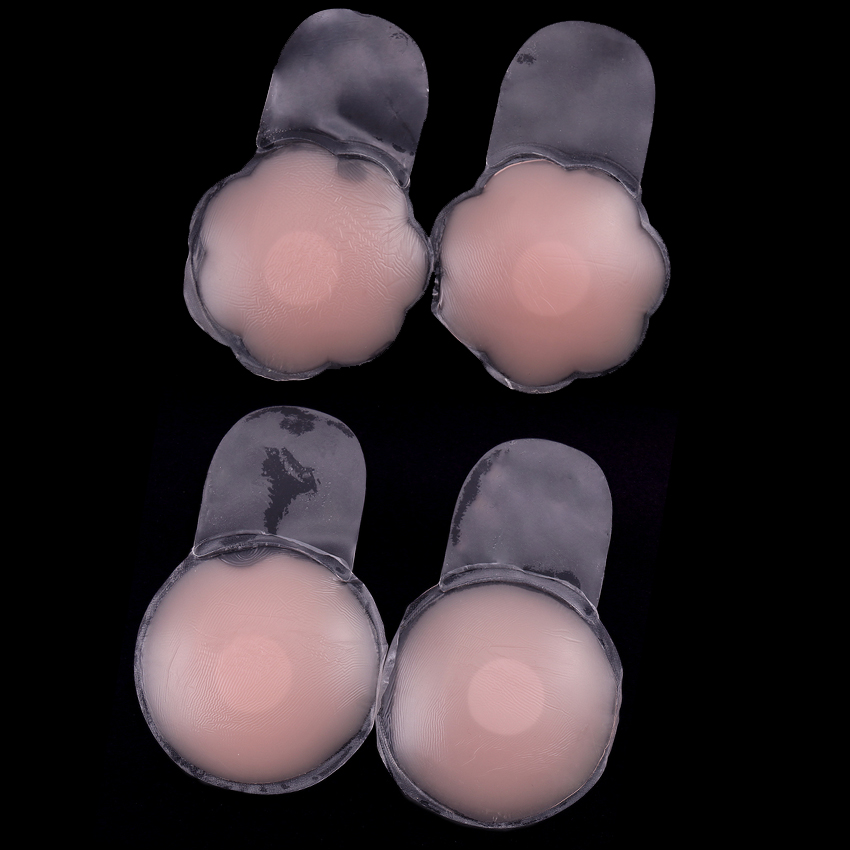 1Pair Reusable Self-Adhesive Silicone Breast Nipple Cover Bra Pasties Pad Nipple Stickers lingerie