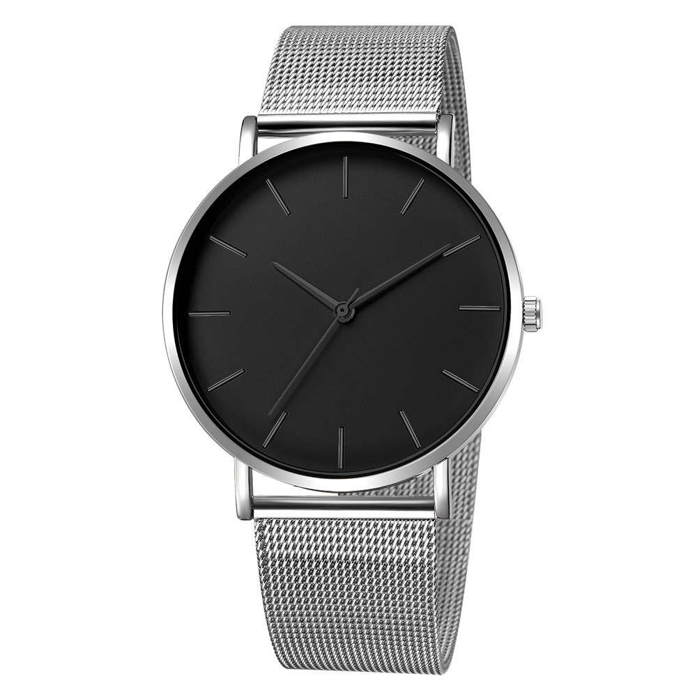 Military Sport Analog Quartz Wrist Watches Men Stainless Steel Clock Wristwatch Lover Watches Gift