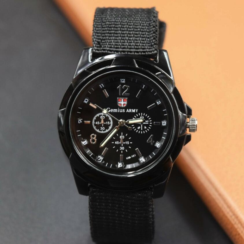 Men Nylon Band Military Watches Gemius Army Watch Quartz Movement Men Sports Watch Wristwatches