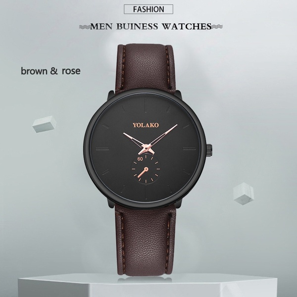 Men Classic Wristwatch Alloy Mesh Belt Ultra Men&apos;s Watches Business Leather Quartz Watches Gifts