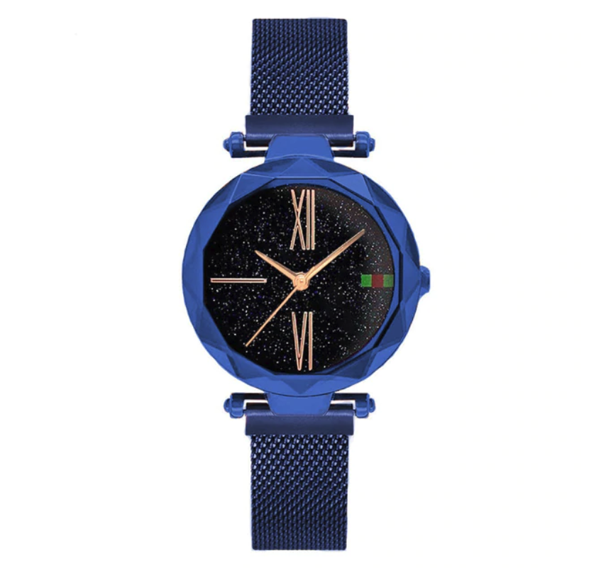 Luxury Rose Gold Women&apos;s Watches Magnet Starry Sky Wrist Watches For Ladies Women Wristwatch Gift