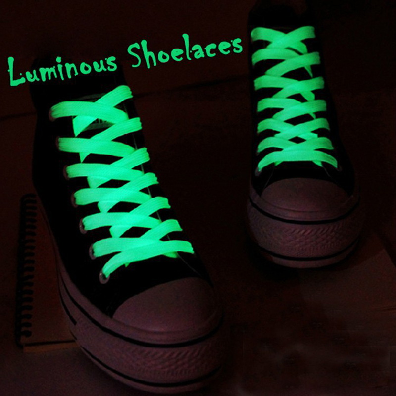 Luminous Shoelace Athletic Sport Canvas Shoes Lace Glow In The Dark Night  Fluorescent Shoelaces
