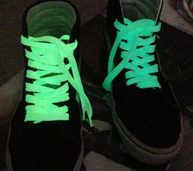 Luminous Shoelace Athletic Sport Canvas Shoes Lace Glow In The Dark Night  Fluorescent Shoelaces