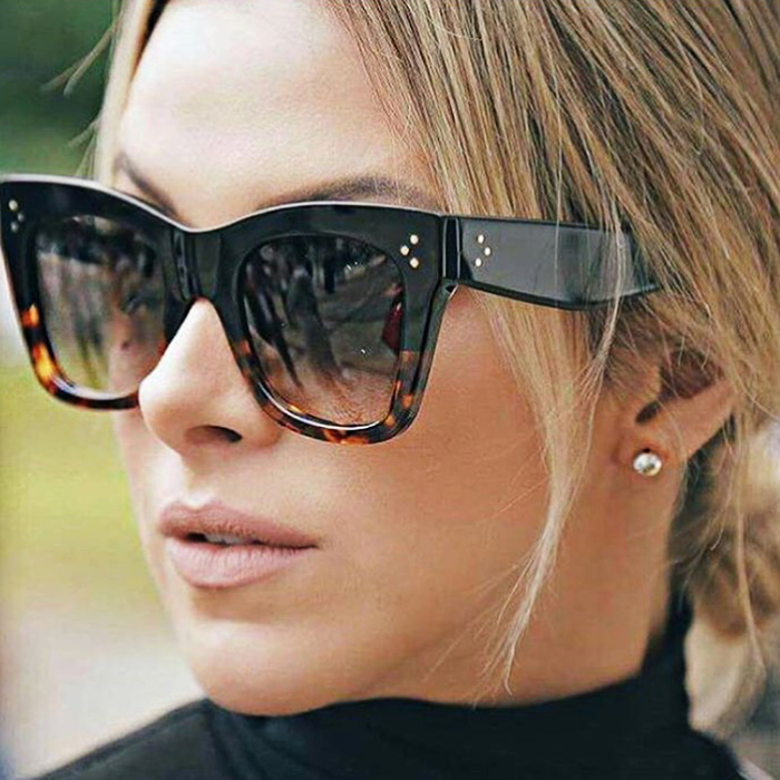 New Fashion Square Sunglasses Women Men Brand Designer Retro Mirror Sunglasses Vintage glasses