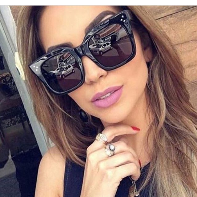 New Fashion Square Sunglasses Women Men Brand Designer Retro Mirror Sunglasses Vintage glasses