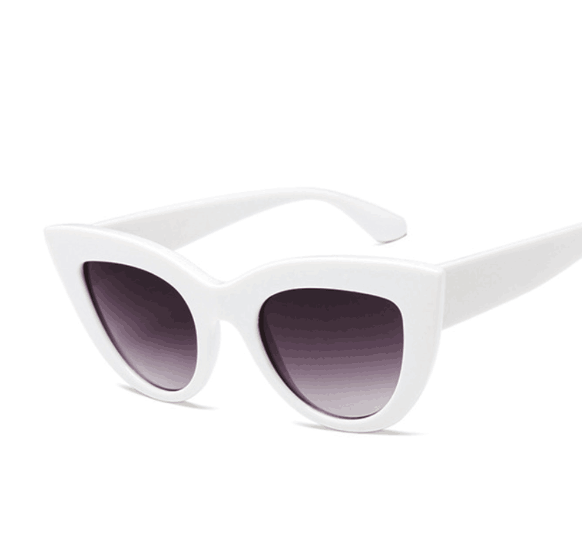 Ins Hot Vintage Sunglasses Women Cat Eye Sunglasses Retro Sun glasses Female Pink Mirror Eyewear