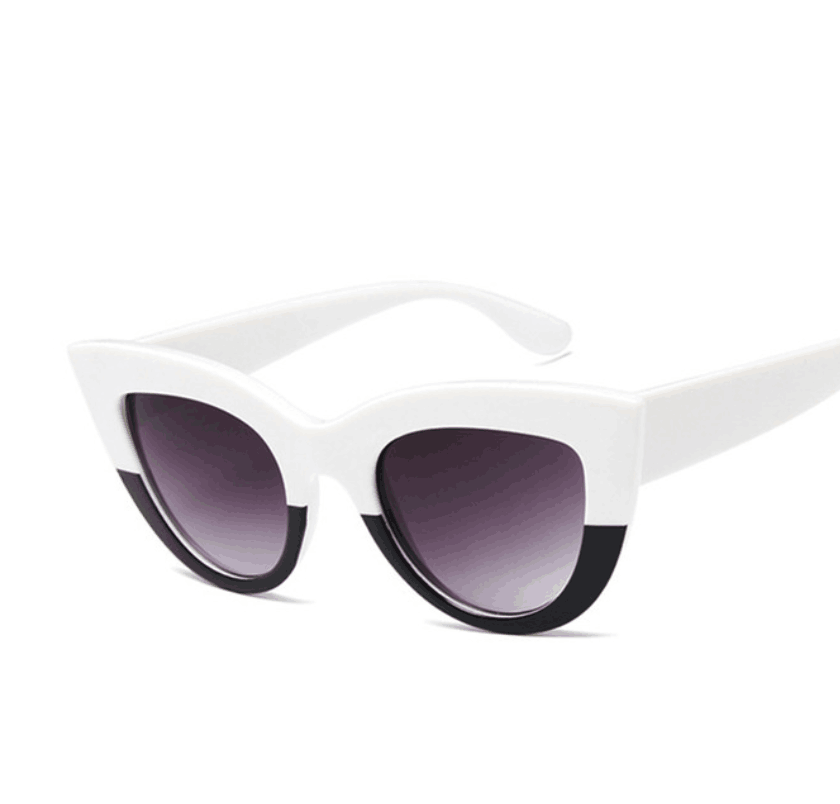 Ins Hot Vintage Sunglasses Women Cat Eye Sunglasses Retro Sun glasses Female Pink Mirror Eyewear