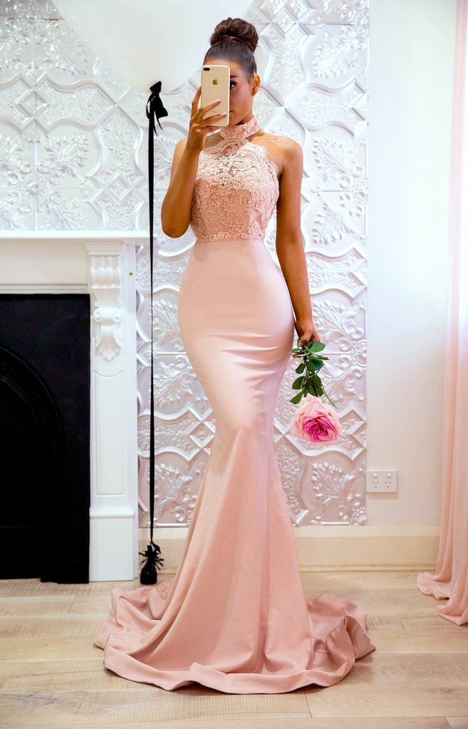 New Sexy Backless Prom Dresses Women Sleeveless Mermaid Women Pageant Formal Evening Dress