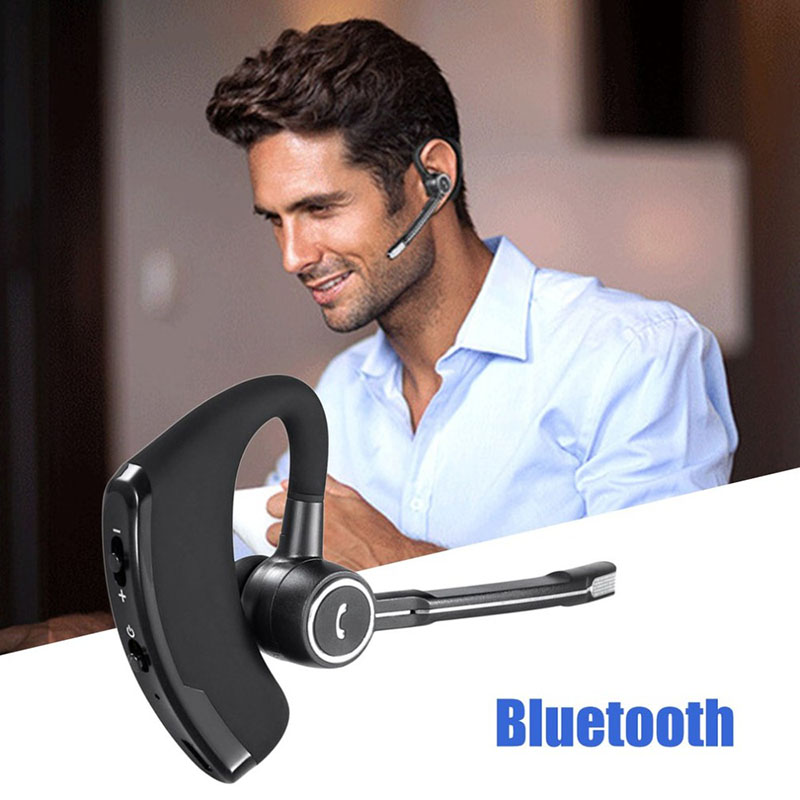V8S Business Wireless Headset Bluetooth Headphones Handsfree With Microphone Stereo Music For Phones