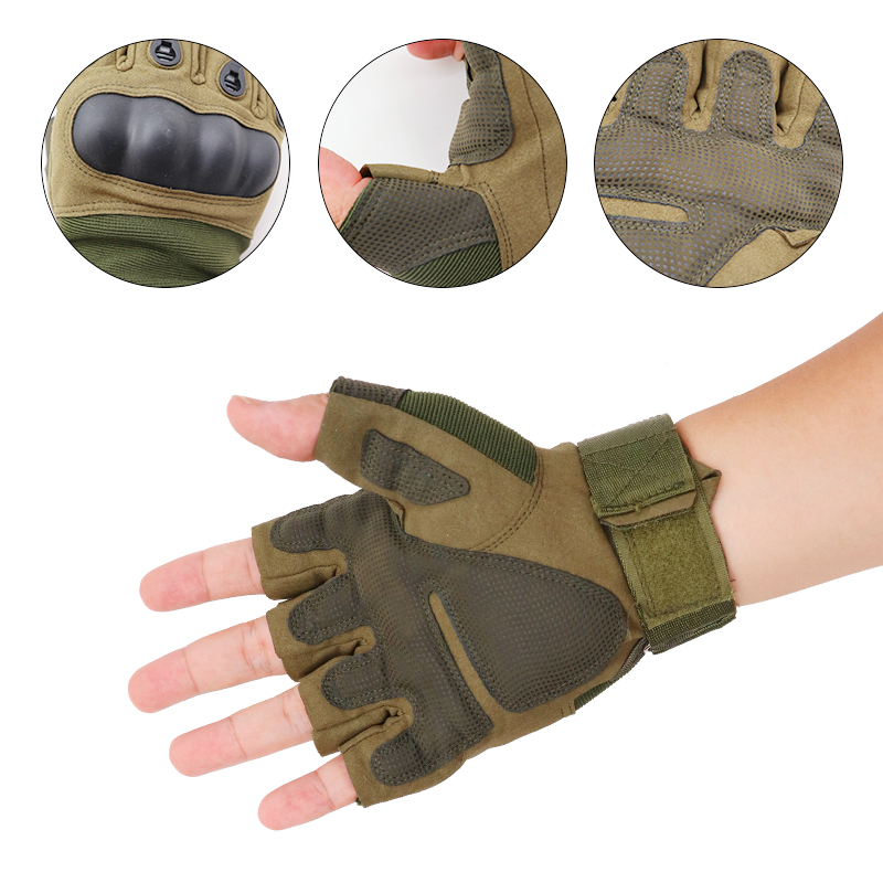 Outdoor Motorcycle Hard Knuckle Gloves Motorbike Motocross Military Tactical Cycling Gloves