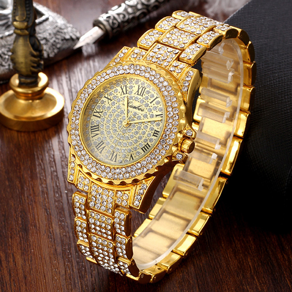 5Pcs/Set Luxury Women&apos;s Watches Ladies Diamond Watch Bracelets Set Quartz Wristwatches