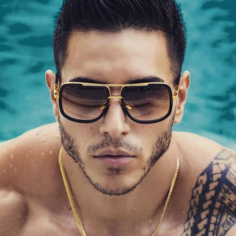 New Fashion Big Frame Sunglasses Men Square Fashion Glasses Women High Quality Retro Sun Glasses