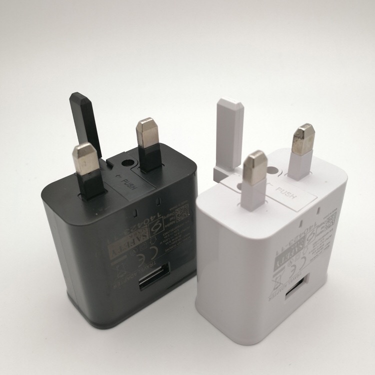 British plug with fast charging position for Samsung phones Android phones