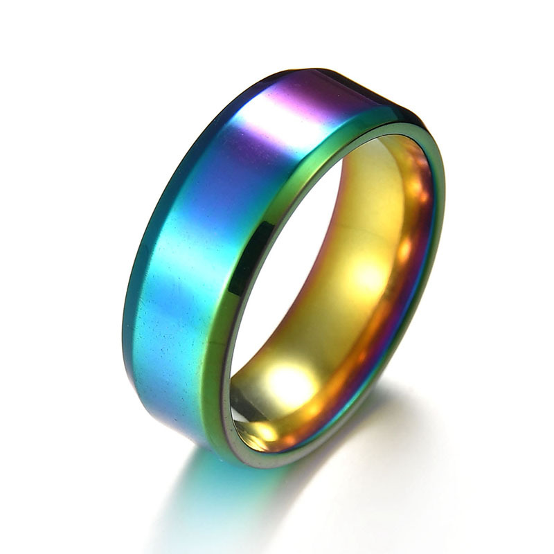 Men Black Titanium Stainless Ring  Lover Couple Rings For Women Fashion Jewellery Titanium Ring